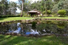 View to Reception across the gardens